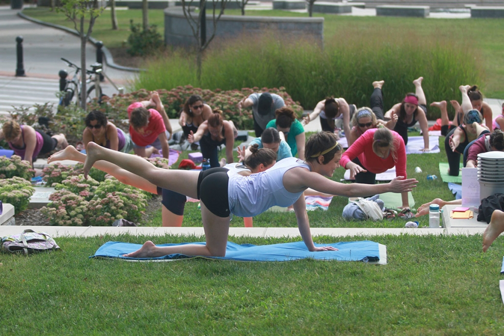 Mountain Xpress Features Yoga in the Park Asheville Yoga Center